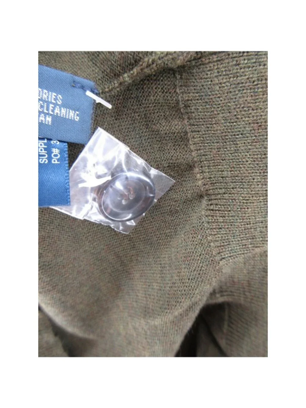 Polo Ralph Lauren Sweater 2XB Big Merino Wool Cardigan Button Up Knit